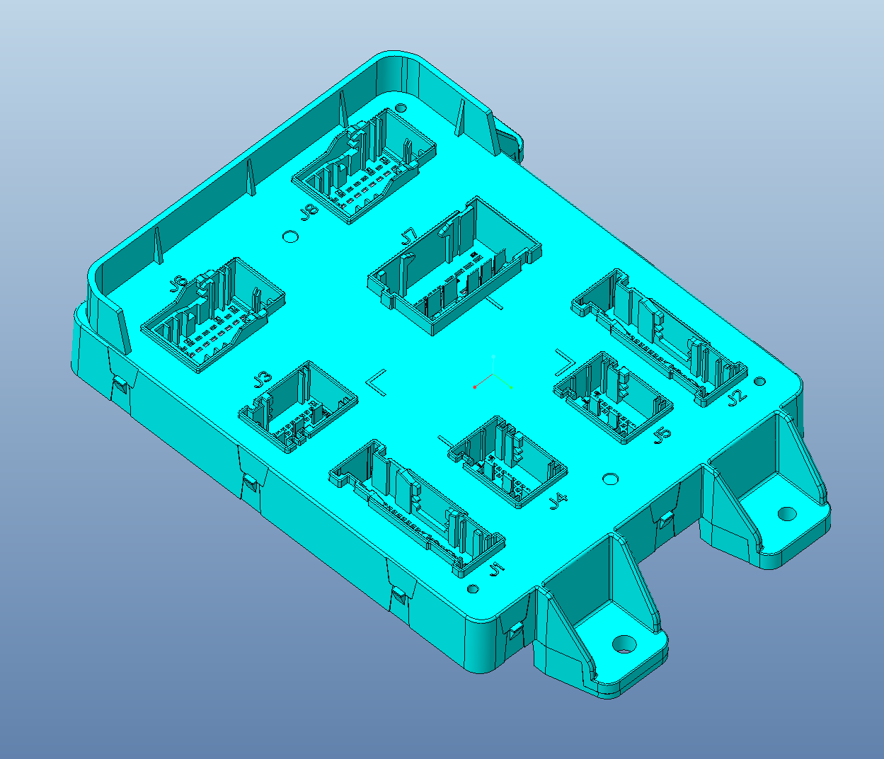 Three dimensional design of a custom integrated connector base